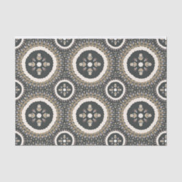 Schwarzes Olive Elegante Seidenpapier