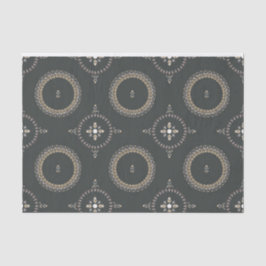 Schwarzes Olive Elegante Seidenpapier