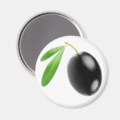 Schwarzes Olivenöl Magnet (Vorderseite/Rückseite)