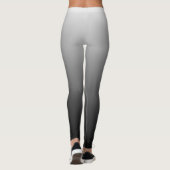 Schwarzes Ombre Gradient verblasst Leggings (Rückseite)
