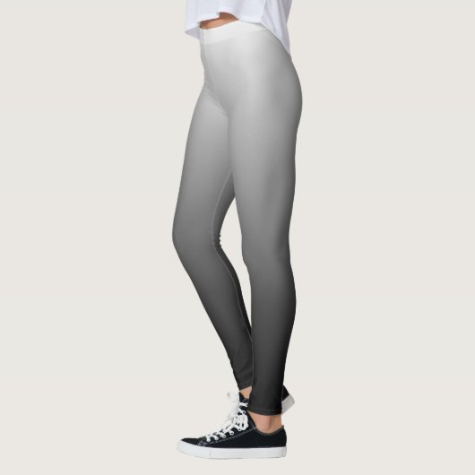 Schwarzes Ombre Gradient verblasst Leggings (Links)