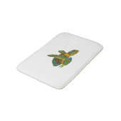 Schwarzes Opal SeaTurtle Badematte (Schrägansicht)