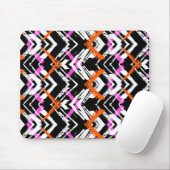 Schwarzes, orangefarbenes und rosafarbenes Blatt Mousepad (Mit Mouse)