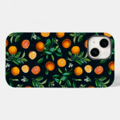 Schwarzes Orangenfrucht | iPhone 14 Case-Mate Hülle (Rückseite (Horizontal))