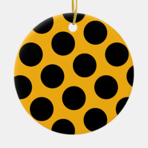 Schwarzes Ornament mit Punkten