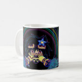 Schwarzes Ozon Kaffeetasse (Vorderseite Links)