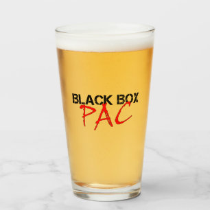 Schwarzes PAC-Glas Glas