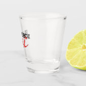 Schwarzes PAC-Schiebeglas Schnapsglas (Rechts)