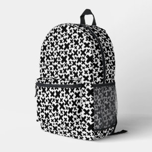 Schwarzes Paint Splash Muster Bedruckter Rucksack