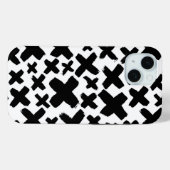 Schwarzes Paint Splash Muster Case-Mate iPhone Hülle (Rückseite (Horizontal))