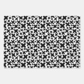 Schwarzes Paint Splash Muster Geschenkpapier Set (Vorderseite 2)