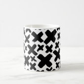 Schwarzes Paint Splash Muster Kaffeetasse (Mittel)