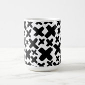 Schwarzes Paint Splash Muster Kaffeetasse (Mittel)
