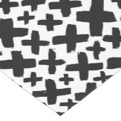 Schwarzes Paint Splash Muster Mittelgroßer Tischläufer (Ecke)