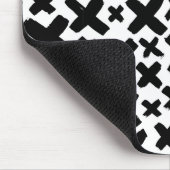 Schwarzes Paint Splash Muster Mousepad (Ecke)