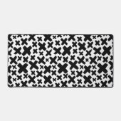 Schwarzes Paint Splash Muster Schreibtischunterlage (Vorderseite)