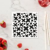 Schwarzes Paint Splash Muster Serviette (Beispiel)