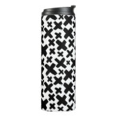 Schwarzes Paint Splash Muster Thermosbecher (Nach links gedreht)