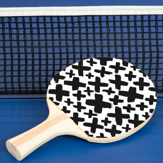 Schwarzes Paint Splash Muster Tischtennis Schläger (InSitu)
