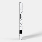 Schwarzes Paint-Spritzer-Muster | Name hinzufügen Case-Mate iPhone Hülle (Rückseite / Rechts)