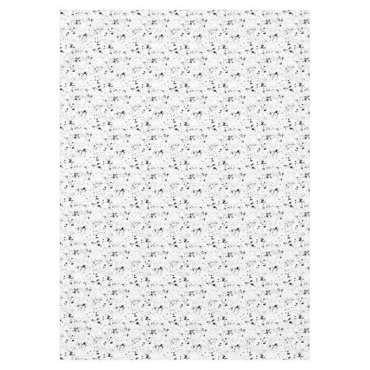 Schwarzes Paint-Spritzer-Muster Tischdecke (Vorderseite)