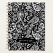 Schwarzes Paisley Planer (Vorderseite)