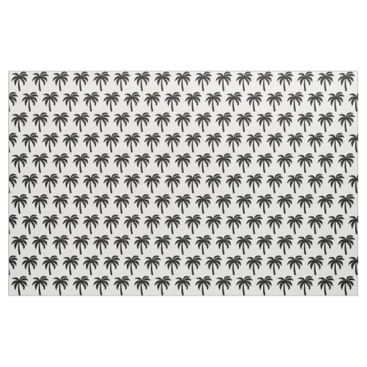 Schwarzes Palme-Gewebe Stoff (Fat Quarter (45,7 x 55,9 cm))