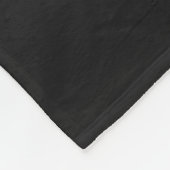 Schwarzes Papier Fleecedecke (Ecke)
