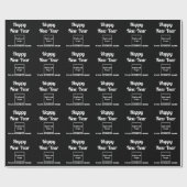 Schwarzes Papier für das Geschäftsjahr Geschenkpapier (Flach)