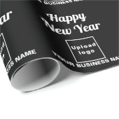 Schwarzes Papier für das Geschäftsjahr Geschenkpapier (Rolleneckpunkt)