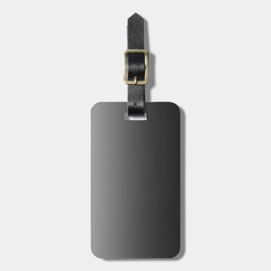 Schwarzes Papier Gepäckanhänger (Vorderseite vertikal)