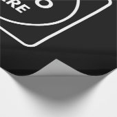 Schwarzes Papier | Kundenspezifisches Unternehmen Geschenkpapier (Ecke)