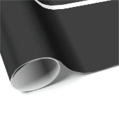 Schwarzes Papier | Kundenspezifisches Unternehmen Geschenkpapier (Rolleneckpunkt)