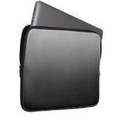 Schwarzes Papier Laptopschutzhülle (Vorne Rechts)