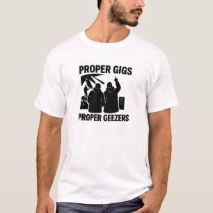 Schwarzes Parka-Gig-Publikum-Alter-Kauz-Zitat-Desi T-Shirt