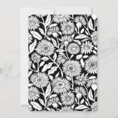 Schwarzes Party für die Mindestruhestandzeit Einladung (Rückseite)