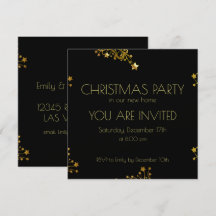 Schwarzes Party Schwarzes Gold Ziersteine