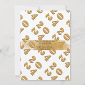 Schwarzes Party-Silvesterfest zum Jahreswechsel Einladung (Rückseite)