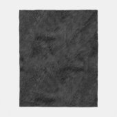 Schwarzes Pelzmuster Fleecedecke (Vorderseite)