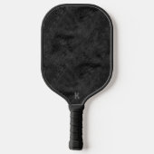 Schwarzes Pelzmuster Pickleball Schläger (Rückseite)
