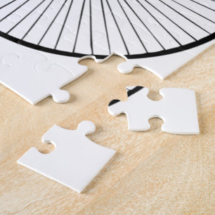 Schwarzes Penny-Farthing-Vintage-Fahrrad Puzzle