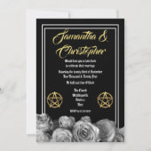 Schwarzes Pentagramm Einladung (Vorderseite)