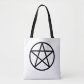 Schwarzes Pentakel Pentagramm Tasche (Vorderseite)