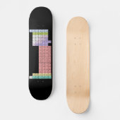 Schwarzes Periodensystem-Skateboard Skateboard (Vorderseite)