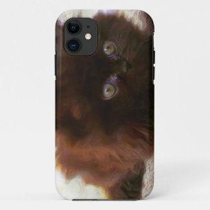 Schwarzes persisches Kätzchen Case-Mate iPhone Hülle