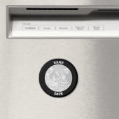 Schwarzes Personalisiertes Foto Magnet (In Situ (Geschirrspüler))