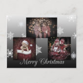 Schwarzes Personalisiertes Foto Postkarte (Vorderseite)