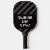 Schwarzes Personalisiertes Pickleball-Paddel Pickleball Schläger (Vorderseite)