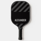 Schwarzes Personalisiertes Pickleball-Paddel Pickleball Schläger (Rückseite)