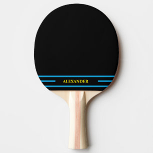 Schwarzes personalisiertes Ping-Pong-Schläger Tischtennis Schläger